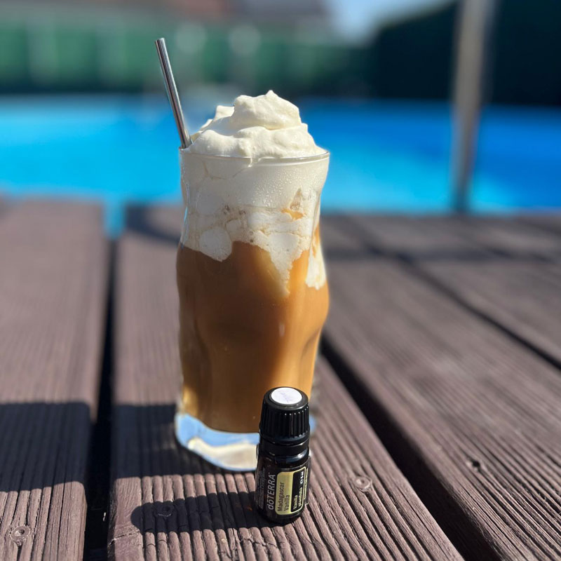 Sommerrezeptideen - Eiskaffee mit natürlichem Vanille Aroma